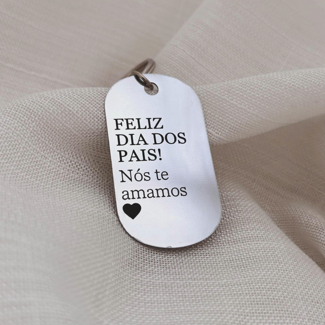 CHAVEIRO PERSONALIZADO TAG EXÉRCITO METAL. 27MMX50MM.