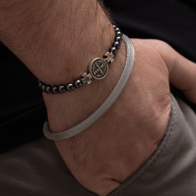 PULSEIRA CABO DE AÇO OCO EM AÇO INÓX