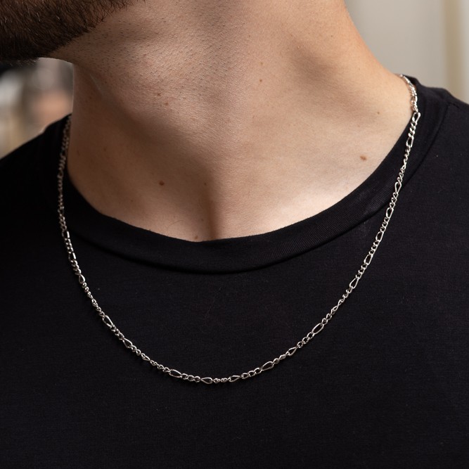 CORRENTE MASCULINA FINA 3 EM 1 EM AÇO INÓX