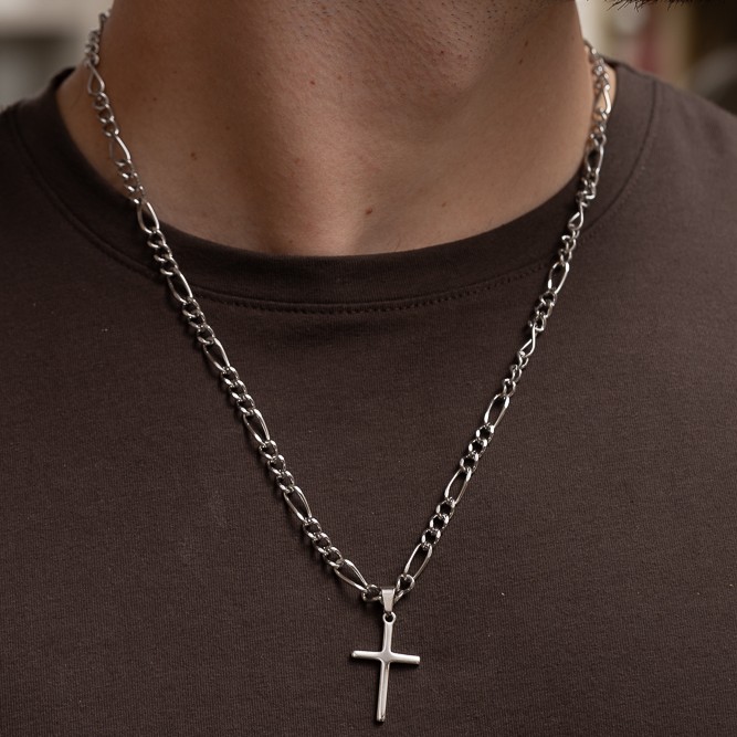 CORRENTE MASCULINA ELOS 3 EM 1 EM AÇO INÓX