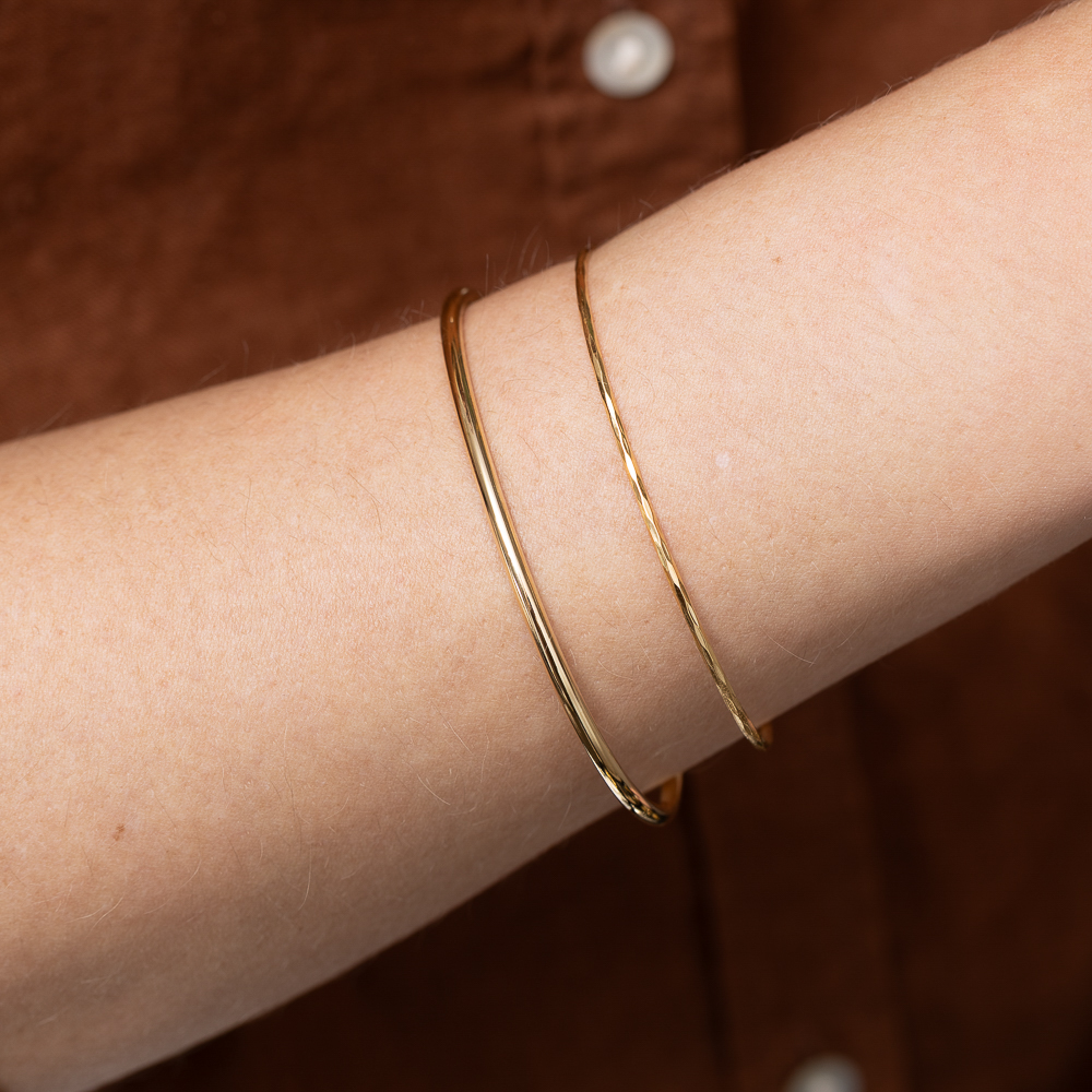 BRACELETE FINO DIAMANTADO BANHO OURO 18K