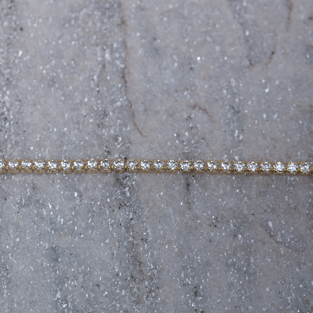 CHOKER RIVIERA PP CRISTAL BANHO OURO 18K