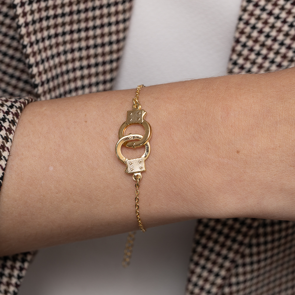 PULSEIRA ALGEMAS BANHO OURO 18K
