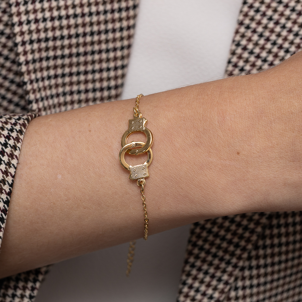 PULSEIRA ALGEMAS BANHO OURO 18K
