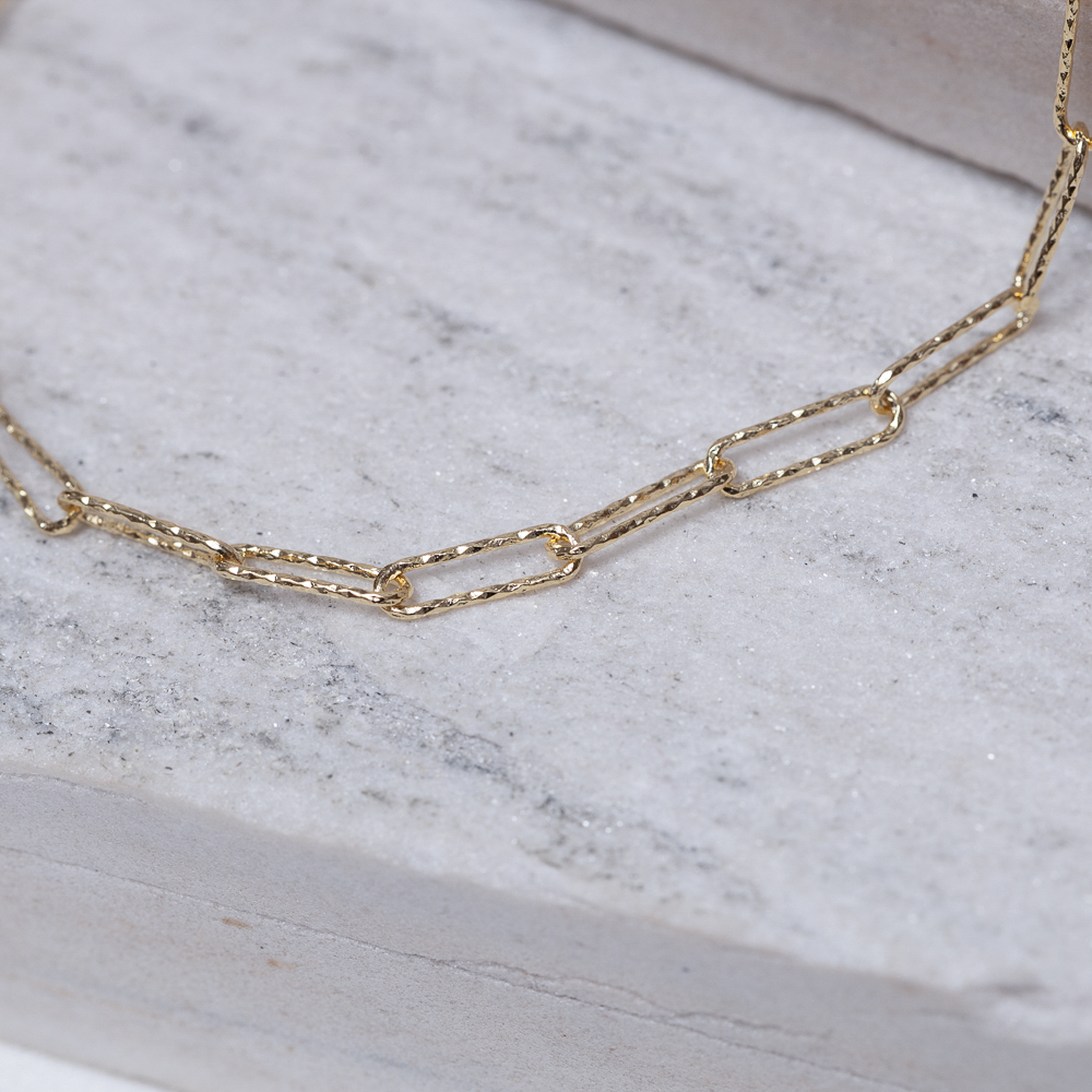 CHOKER ELOS LAURA TRABALHADO BANHO OURO 18K