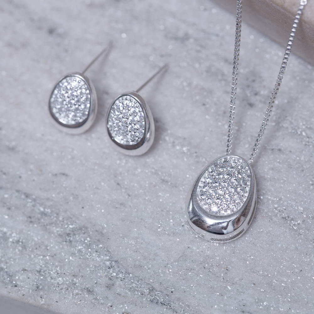 CONJUNTO ORGÂNICO CRISTAL BANHO PRATA