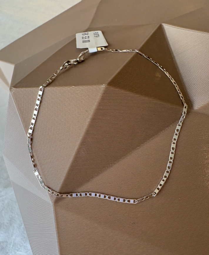 PULSEIRA FININHA PIASTRINE PRATA