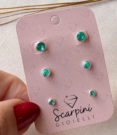 TRIO ZIRCONIAS CRAV. INGLESA TIFFANY PRATA