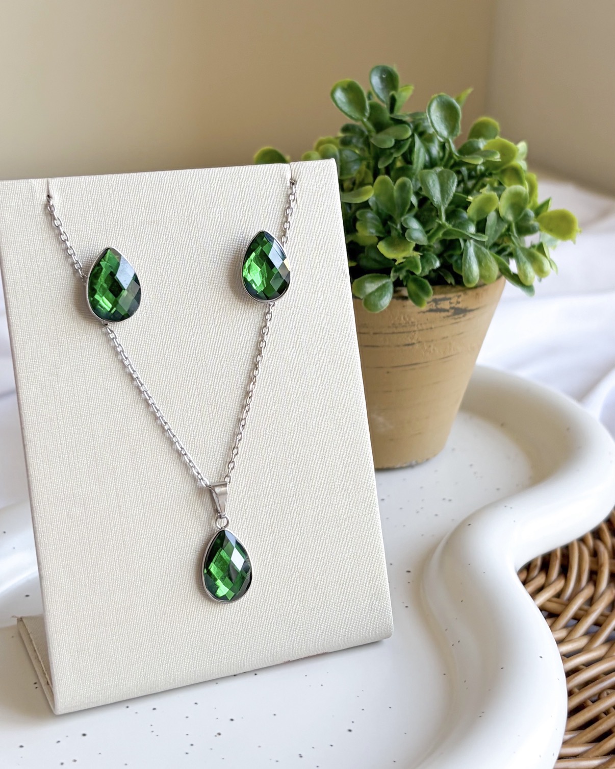 CONJUNTO GOTA VERDE AÇO