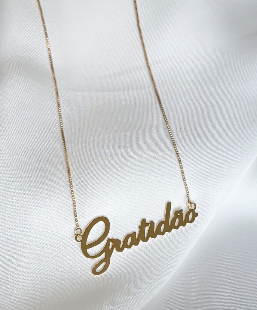 COLAR GRATIDÃO B. OURO