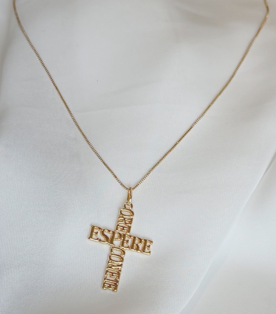 COLAR VENEZ. ORE ESPERE CONFIE NA CRUZ B. OURO