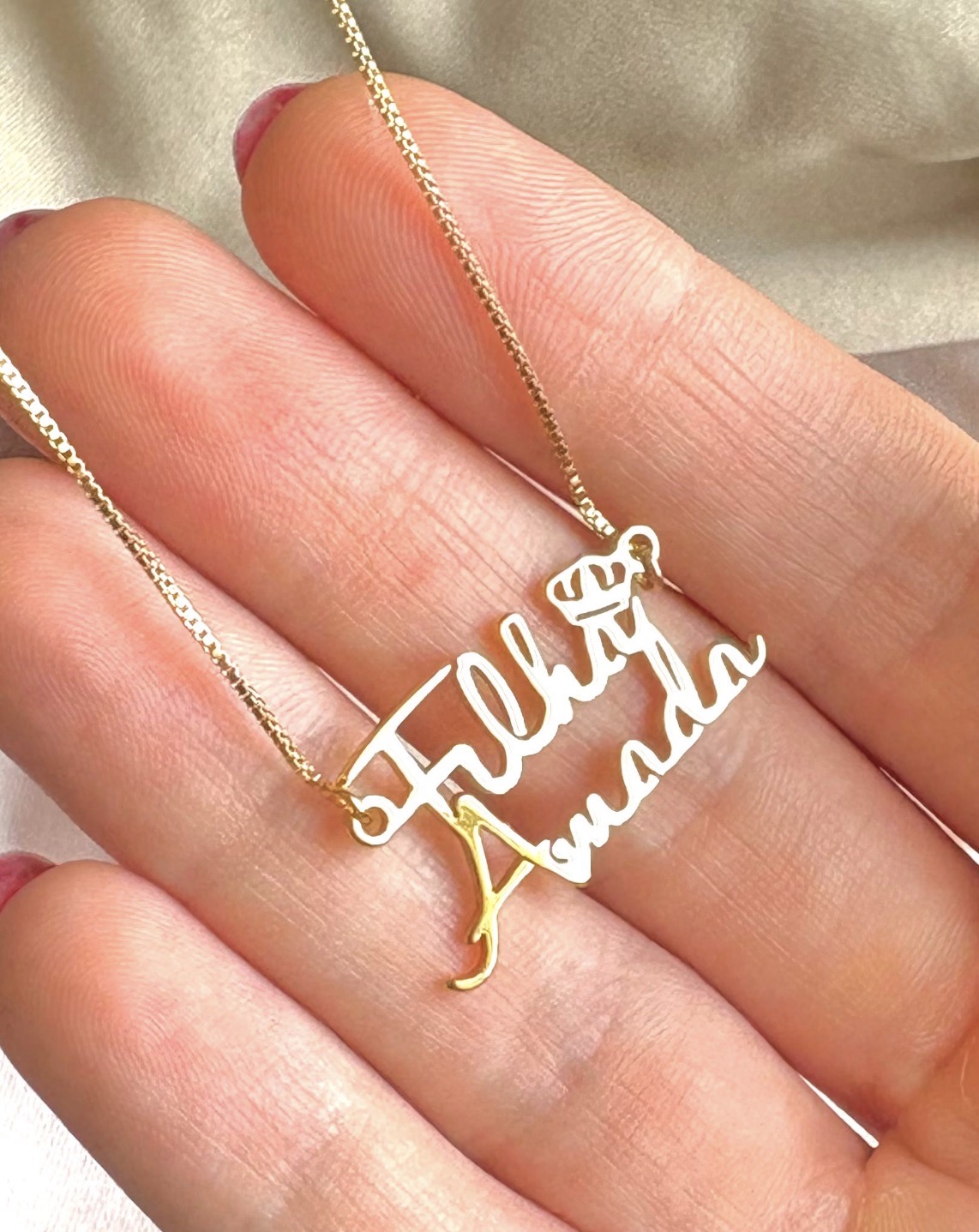COLAR FILHA AMADA B. OURO