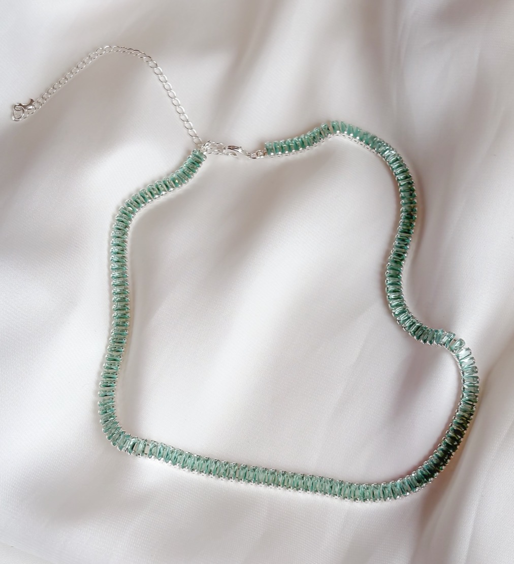 CHOKER RIVIERA PEDRAS QUADRADAS TIFFANY B. PRATA