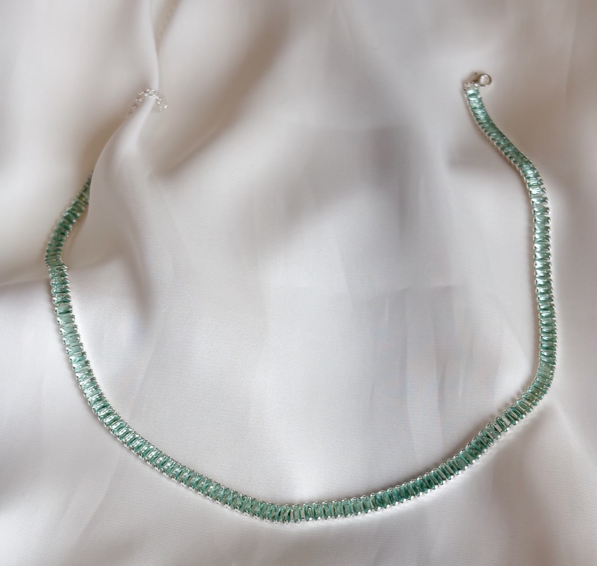 CHOKER RIVIERA PEDRAS QUADRADAS TIFFANY B. PRATA