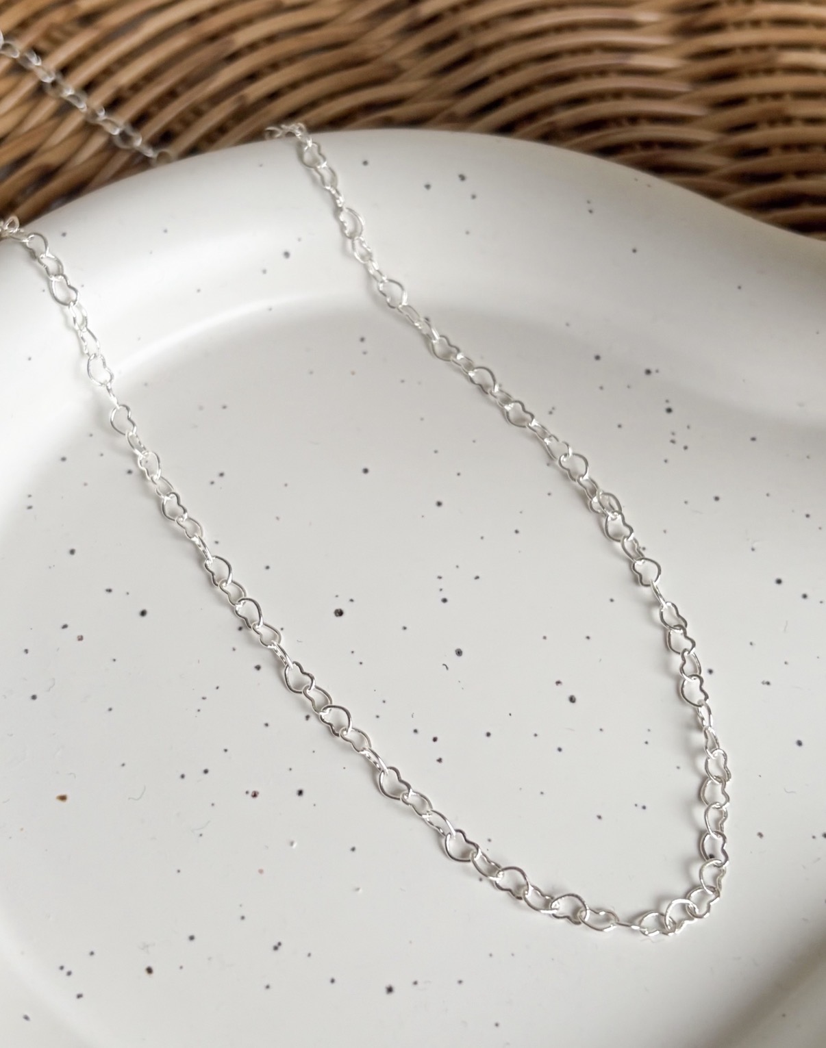 COLAR CHOKER ELOS CORAÇÃO 4 MM B. PRATA