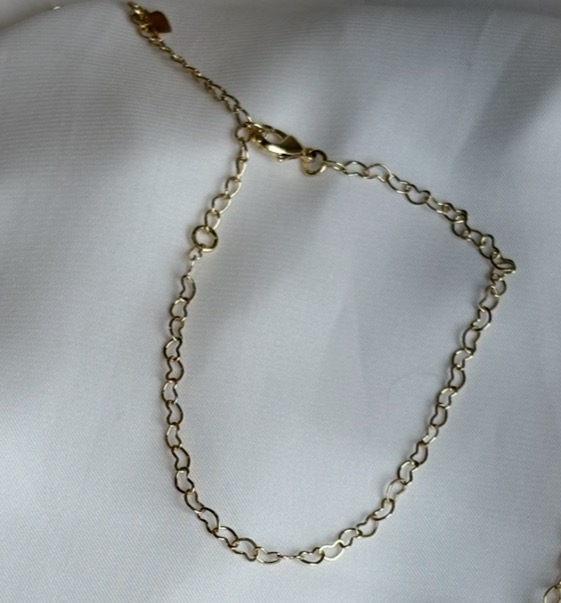 PULSEIRA ELO CORAÇÃO 5 MM B. OURO