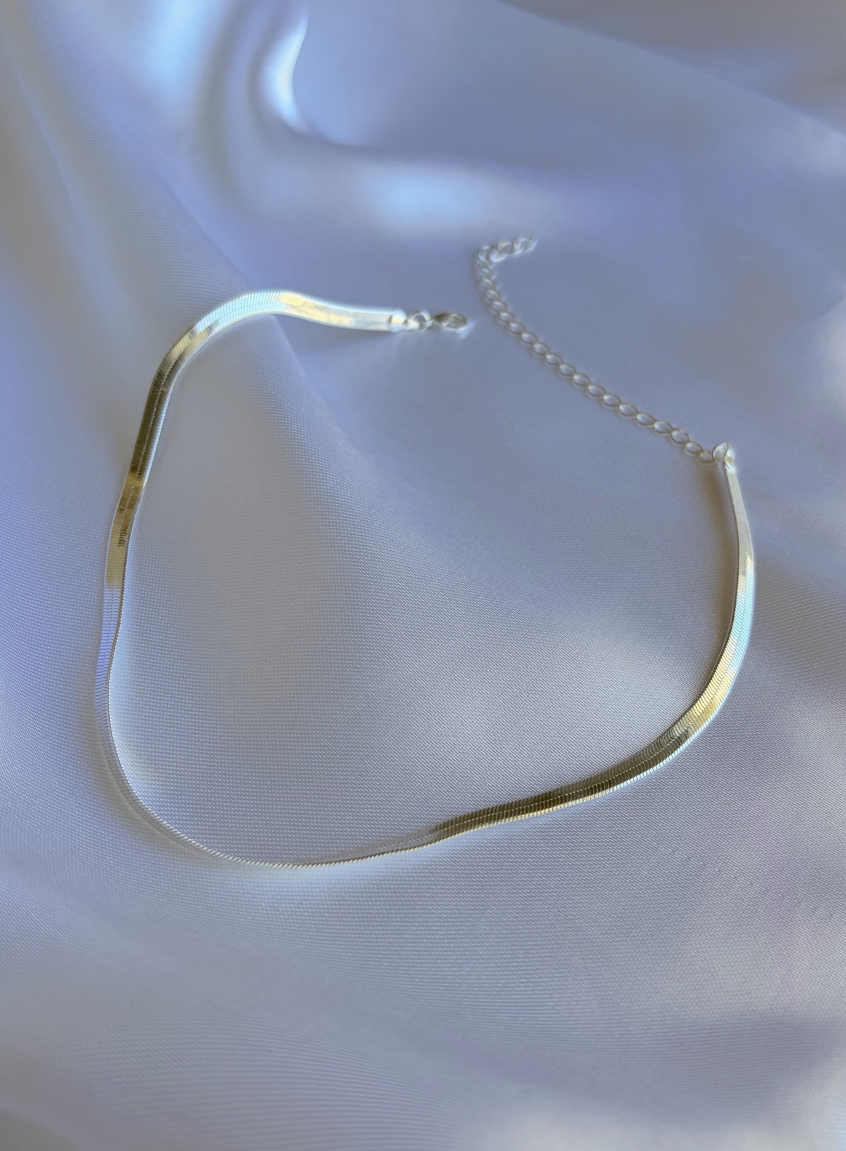 CHOKER FITA 4 MM B. PRATA