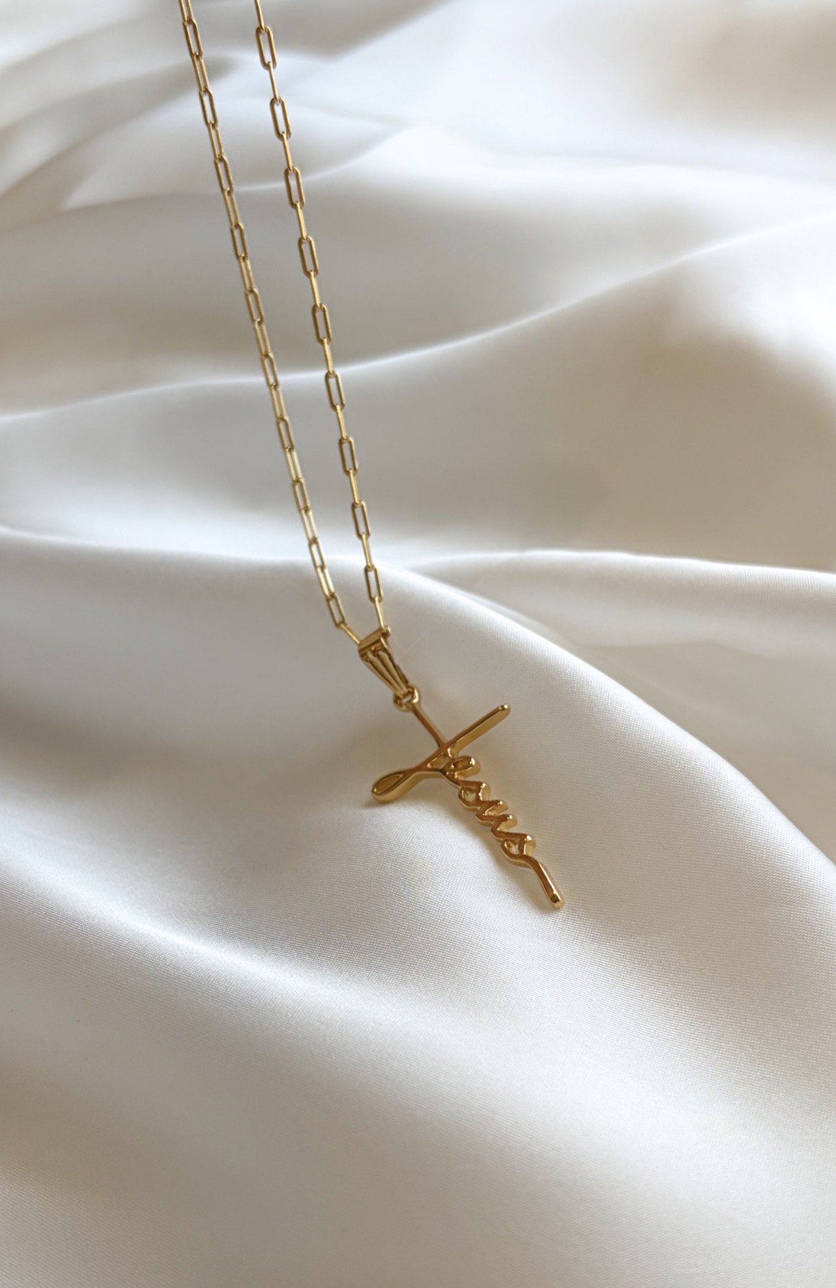 COLAR 45 CM ELOS CARTIER PG JESUS FORMATO CRUZ