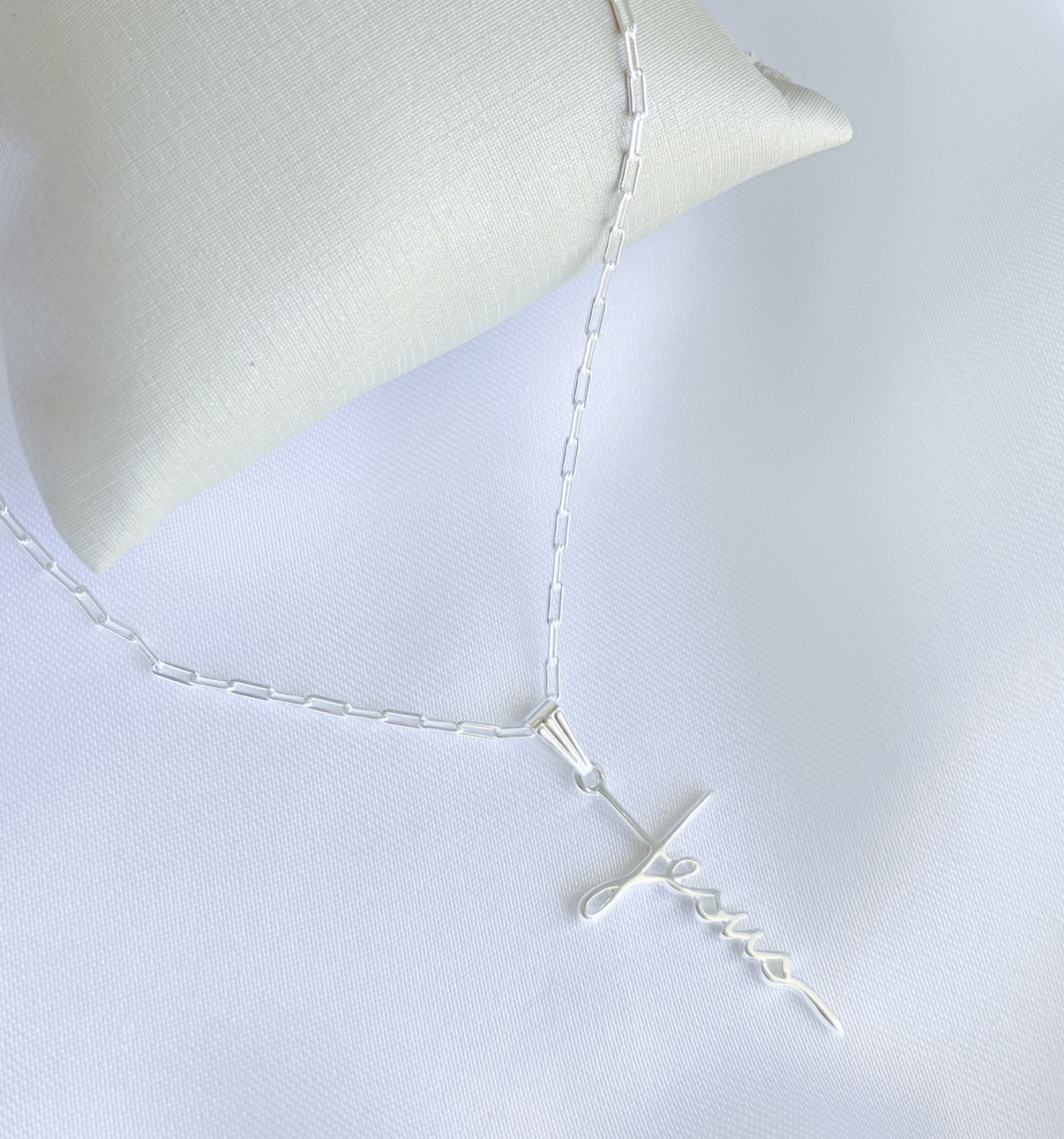 COLAR 45 CM ELOS CARTIER PG JESUS FORMATO CRUZ