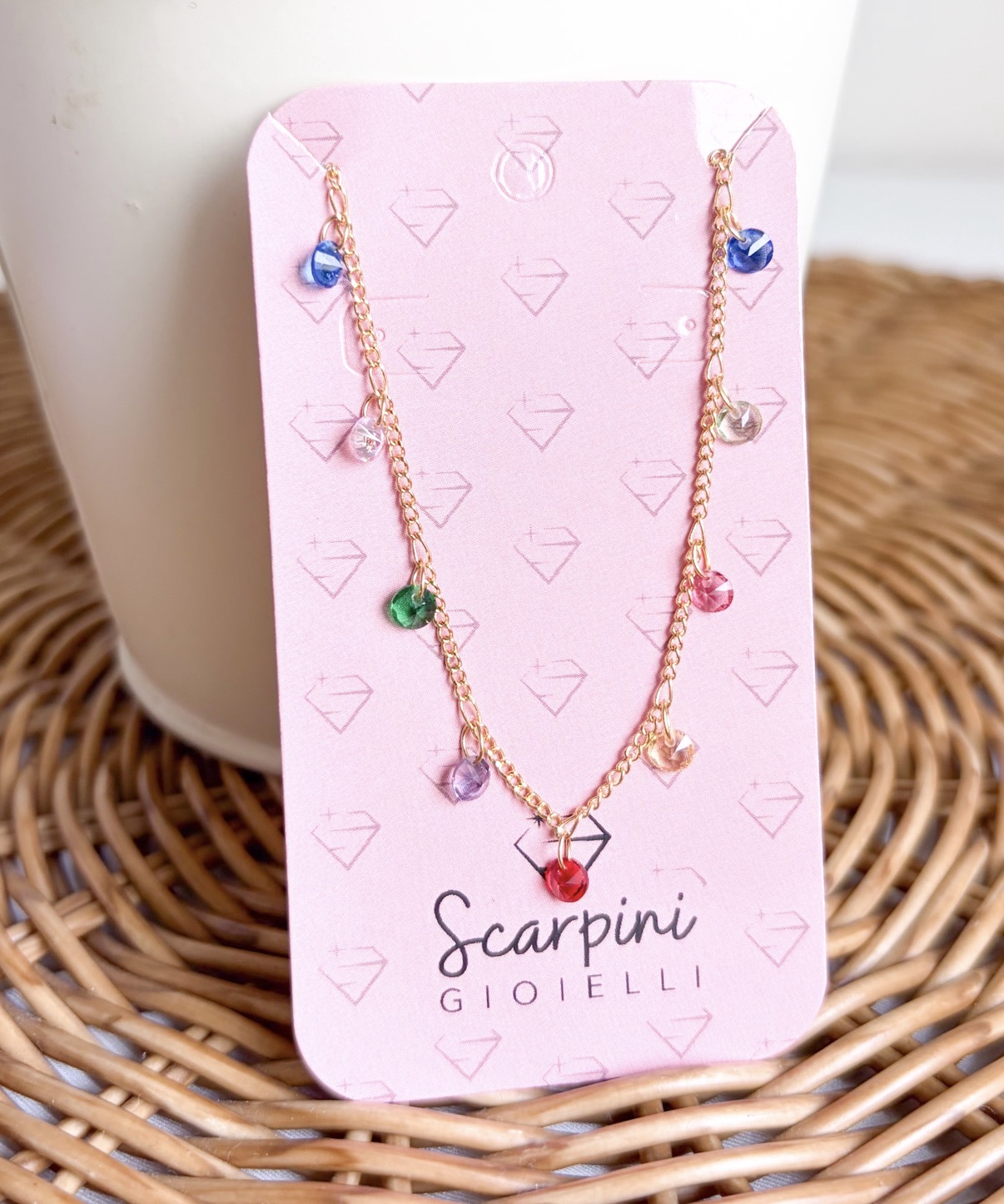 PULSEIRA ELOS ZIRCONIAS COLORS PENDURICALHO B. OURO