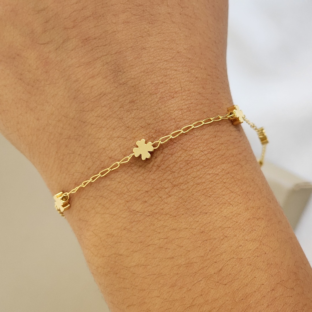 Pulseira Trevos Lisos