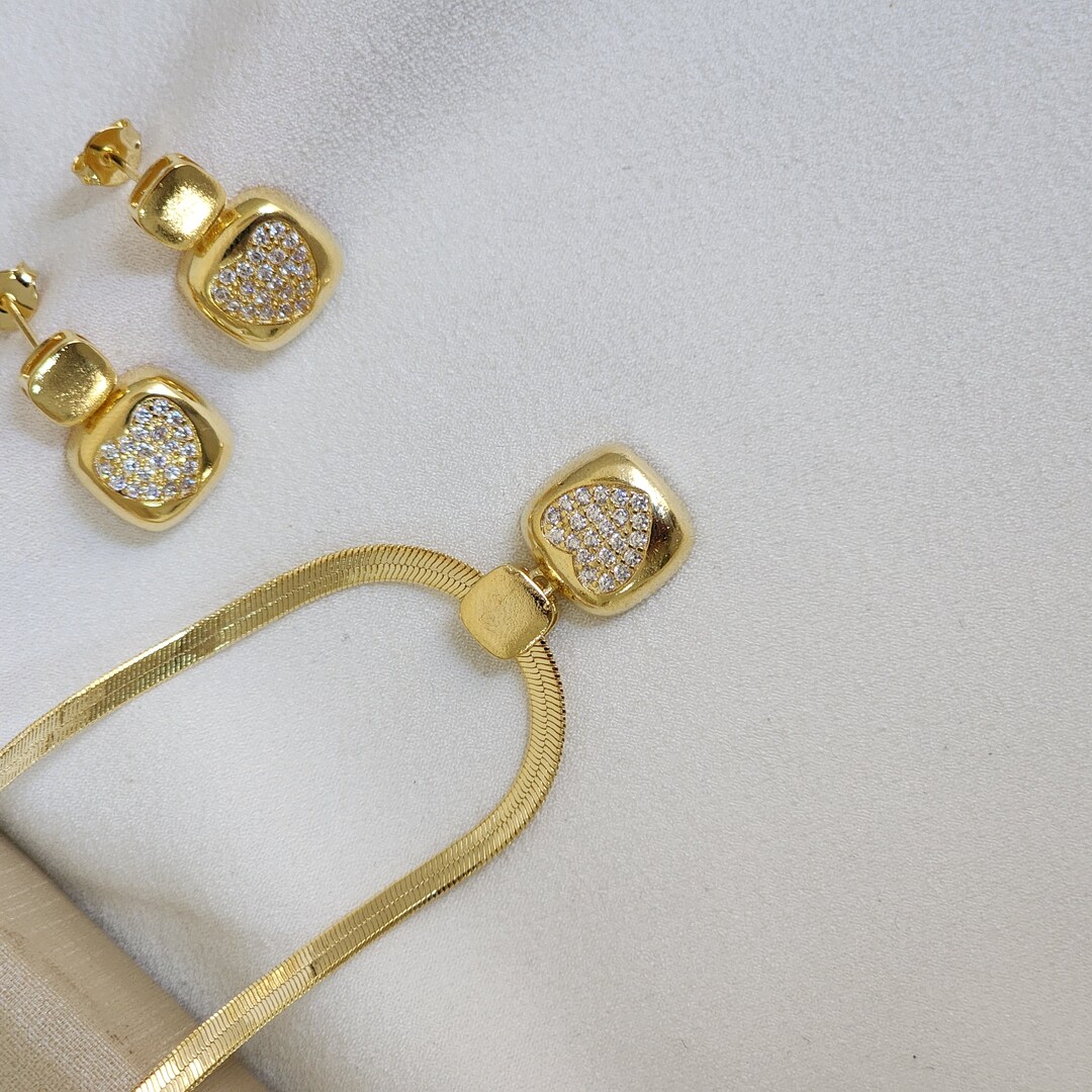 Conjunto Zircônia Corrente Fita