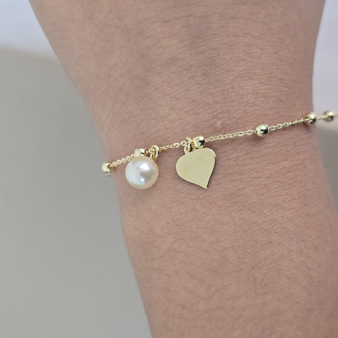 Pulseira Bolinha Pérola