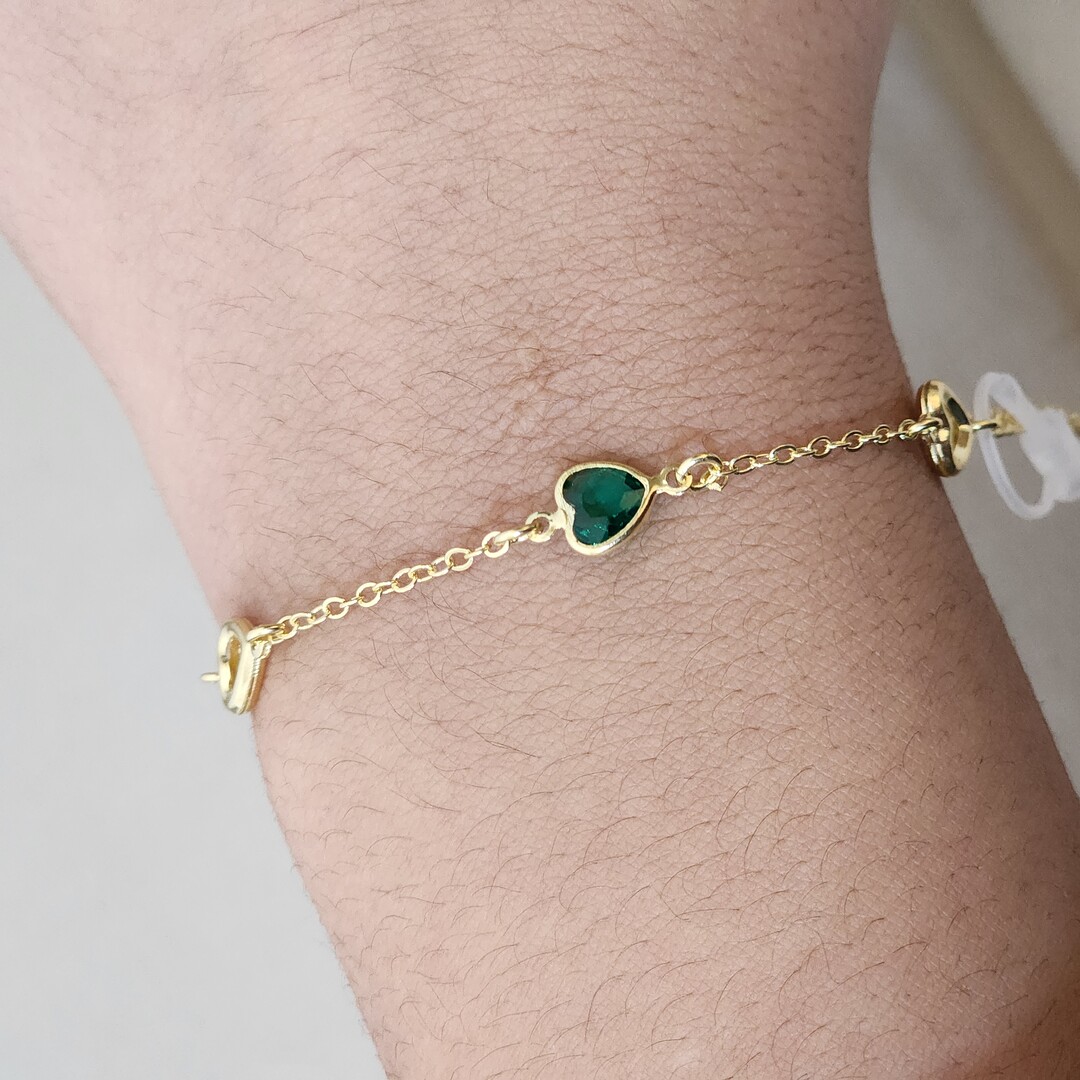 Pulseira Delicada Coração Zircônia