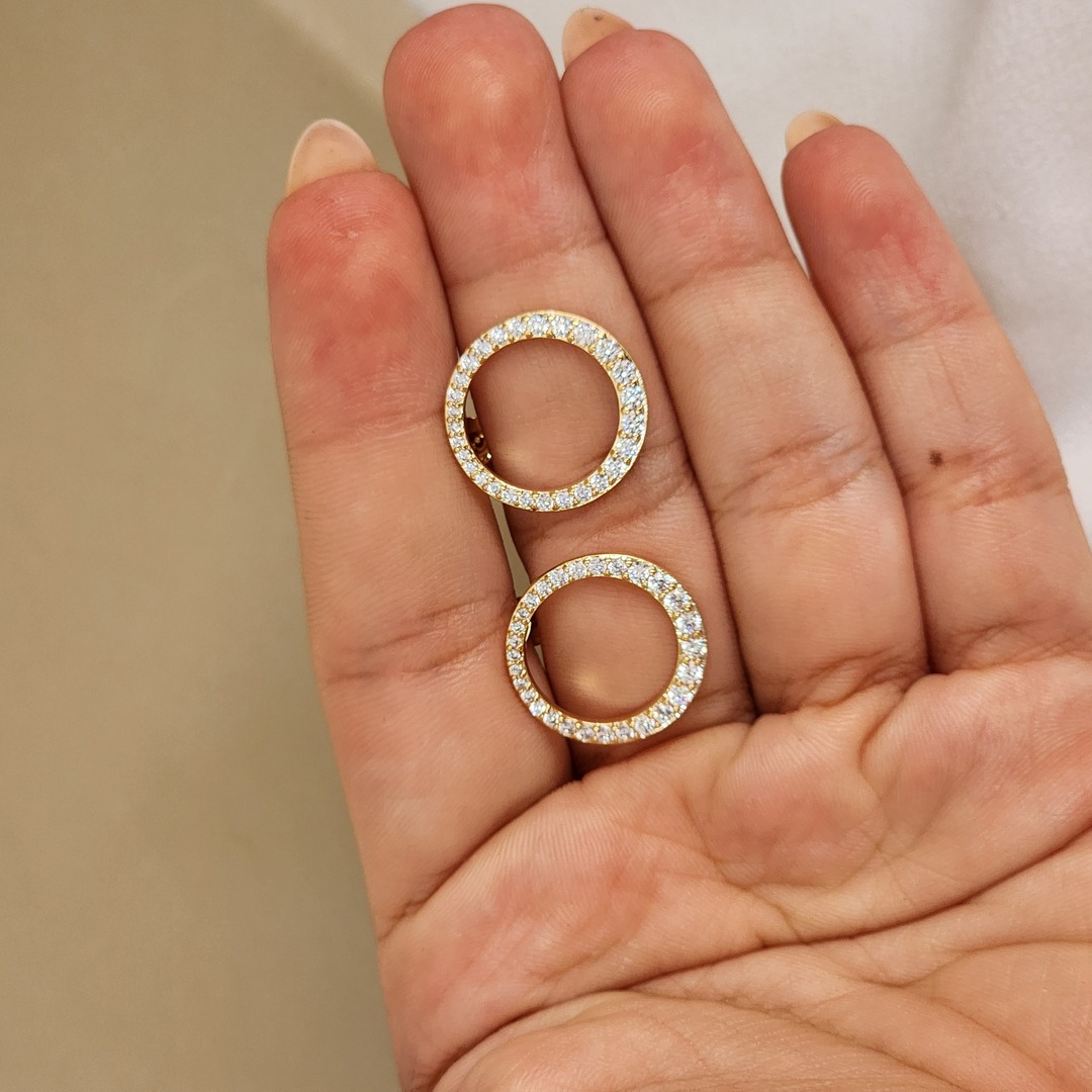 Brinco Geometrico Zircônia