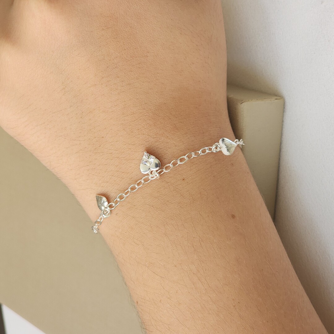 Pulseira Coração Zircônia
