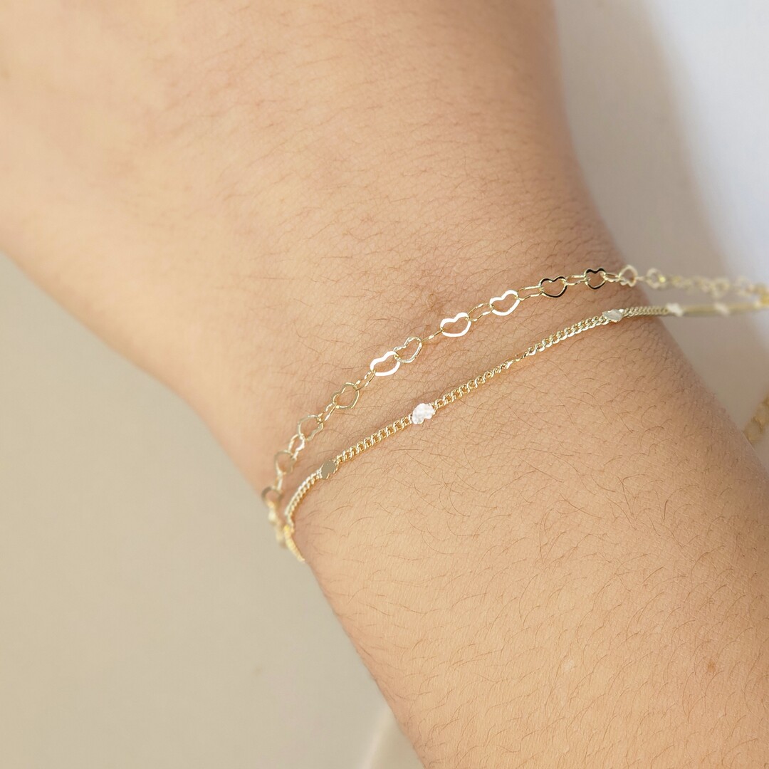 Pulseira Dupla Coração