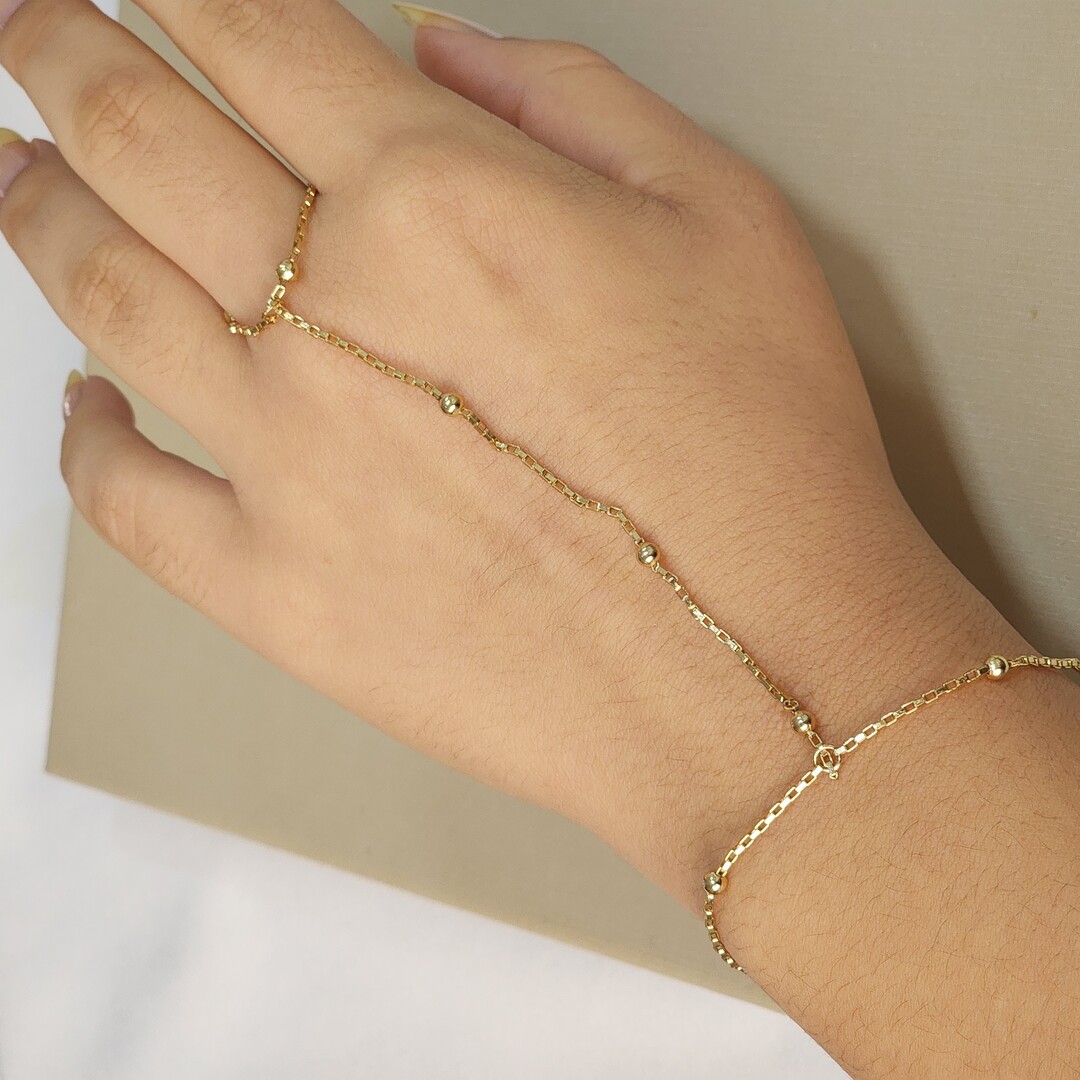 Pulseira de Dedo Bolinhas