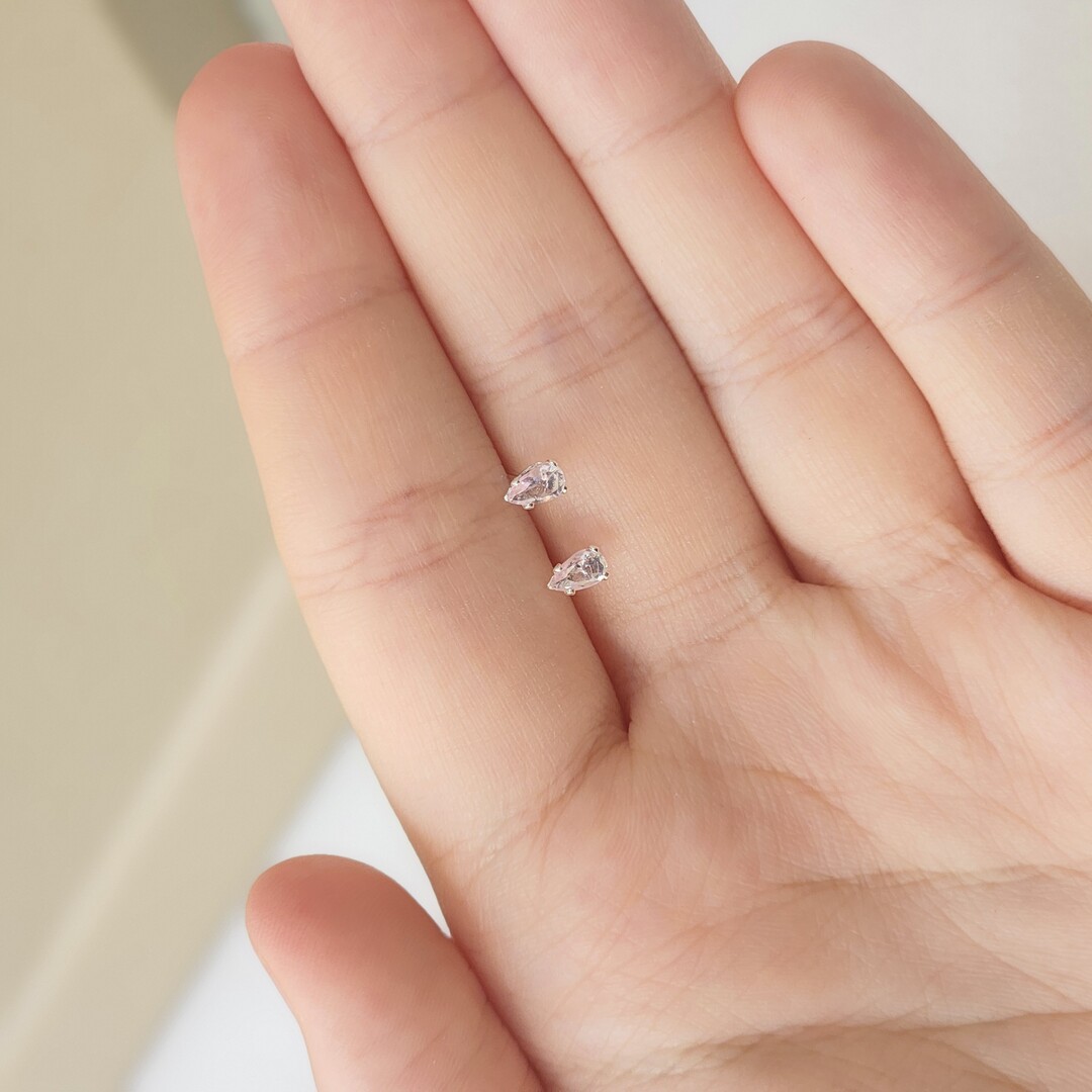 Brinco Infantil Gota Zirconia
