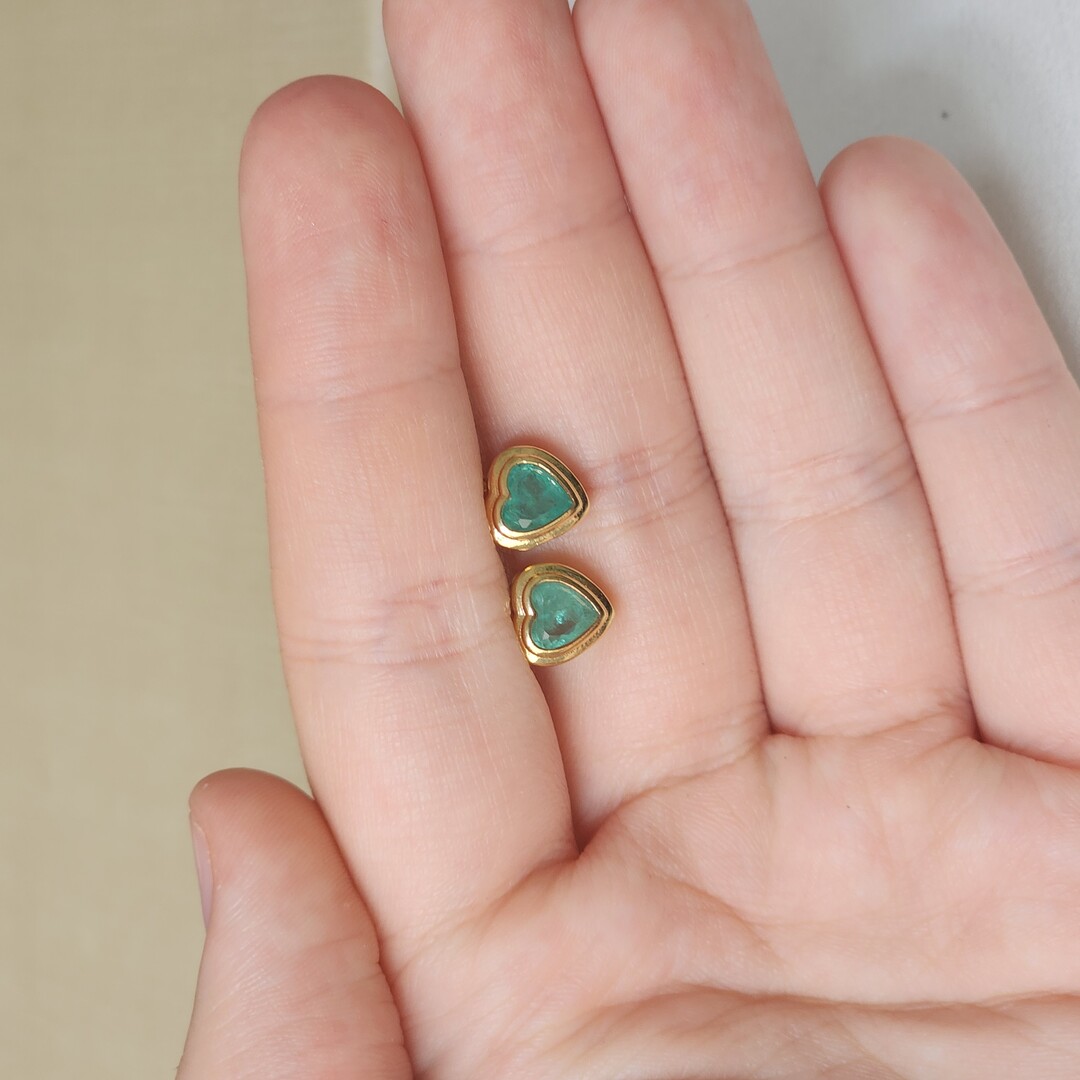 Brinco Coração Zirconia P