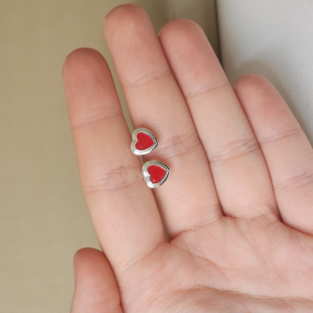 Brinco Coração Zirconia