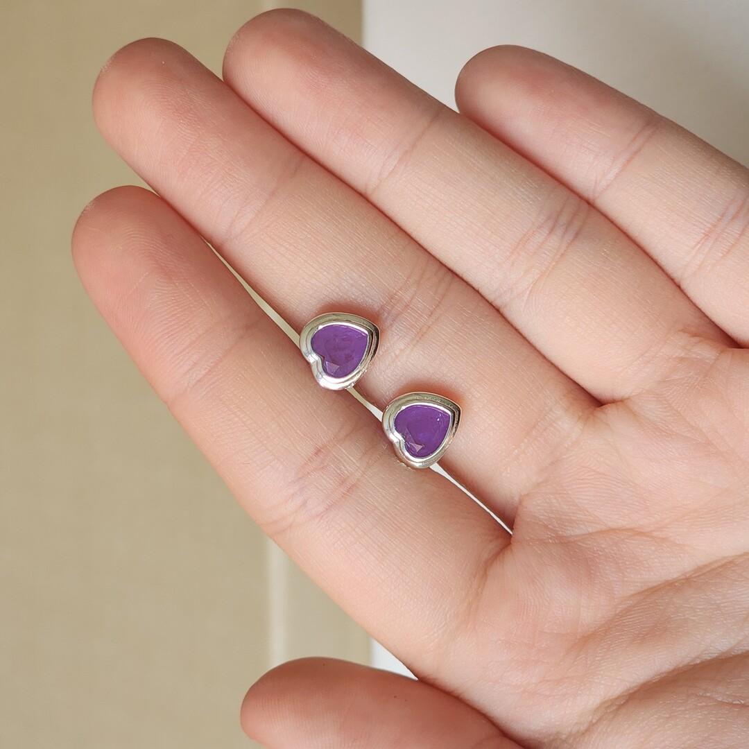Brinco Coração Zirconia