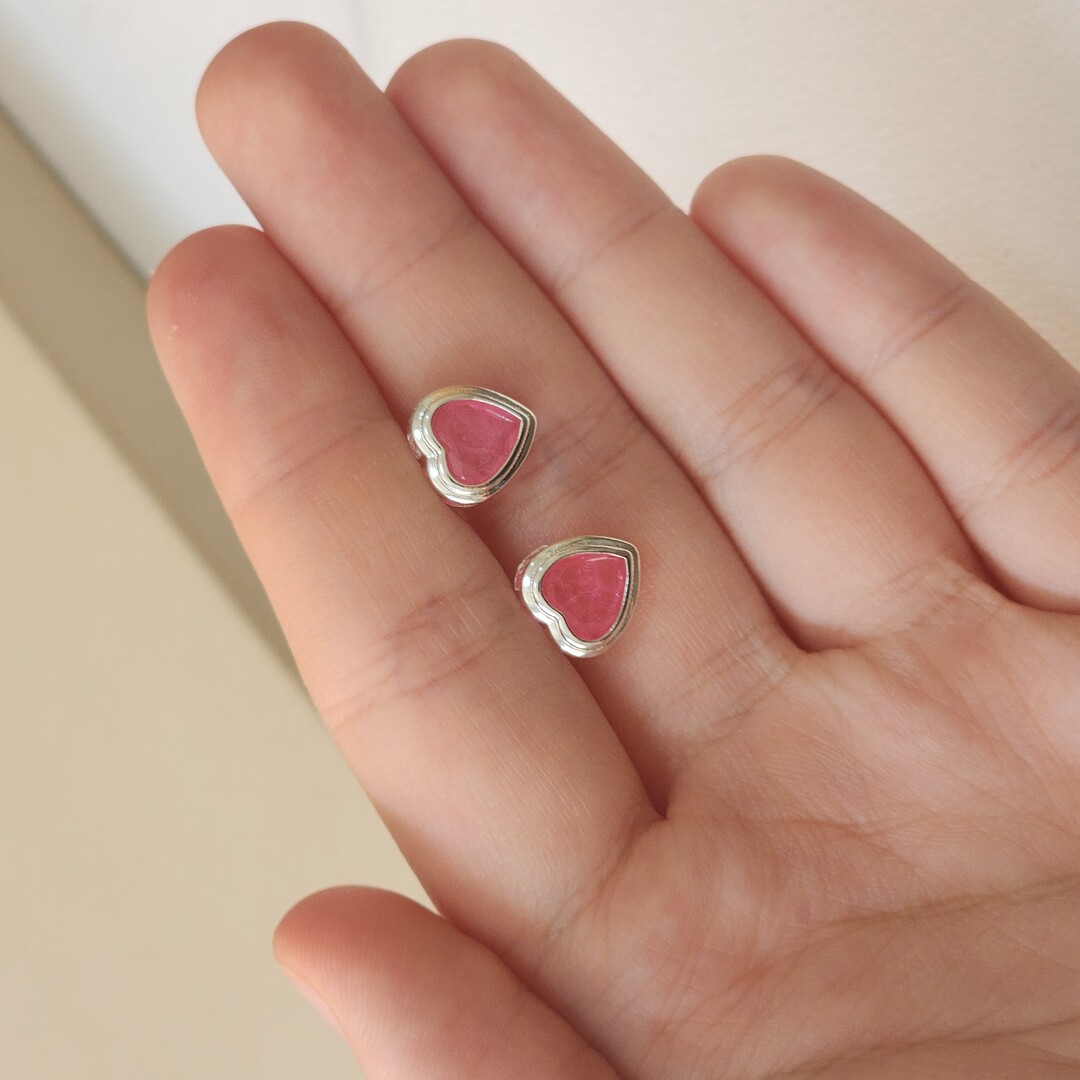 Brinco Coração Zirconia
