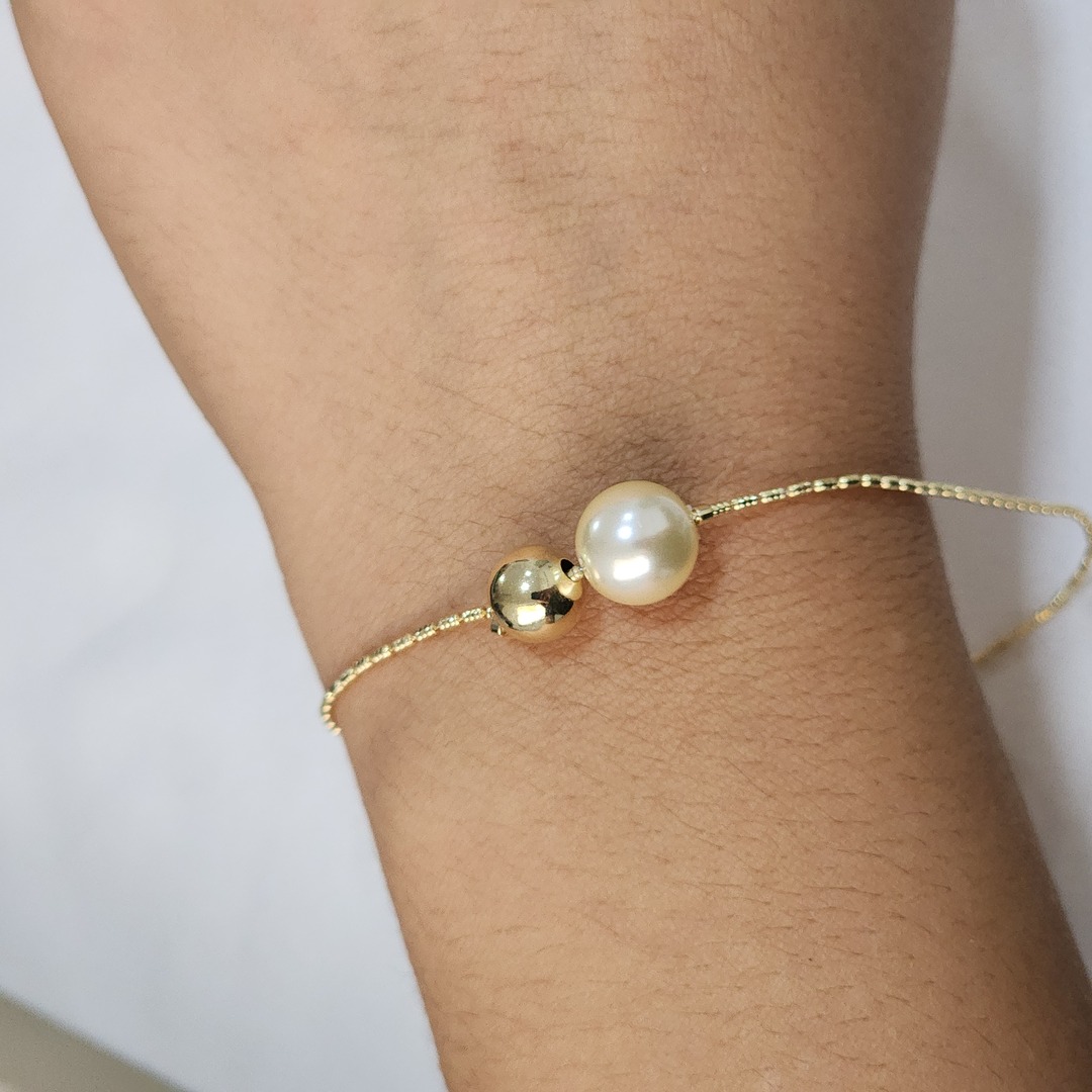 Pulseira Delicada Perola
