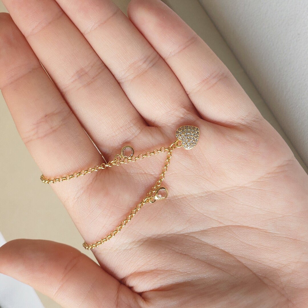 Colar Choker Coração Zircônia
