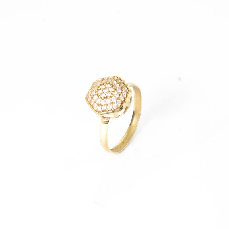 ANEL CHUVEIRINHO EMA OURO 18K