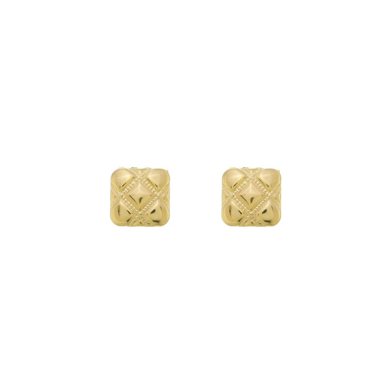 Brinco Quadrado Luxo Ouro