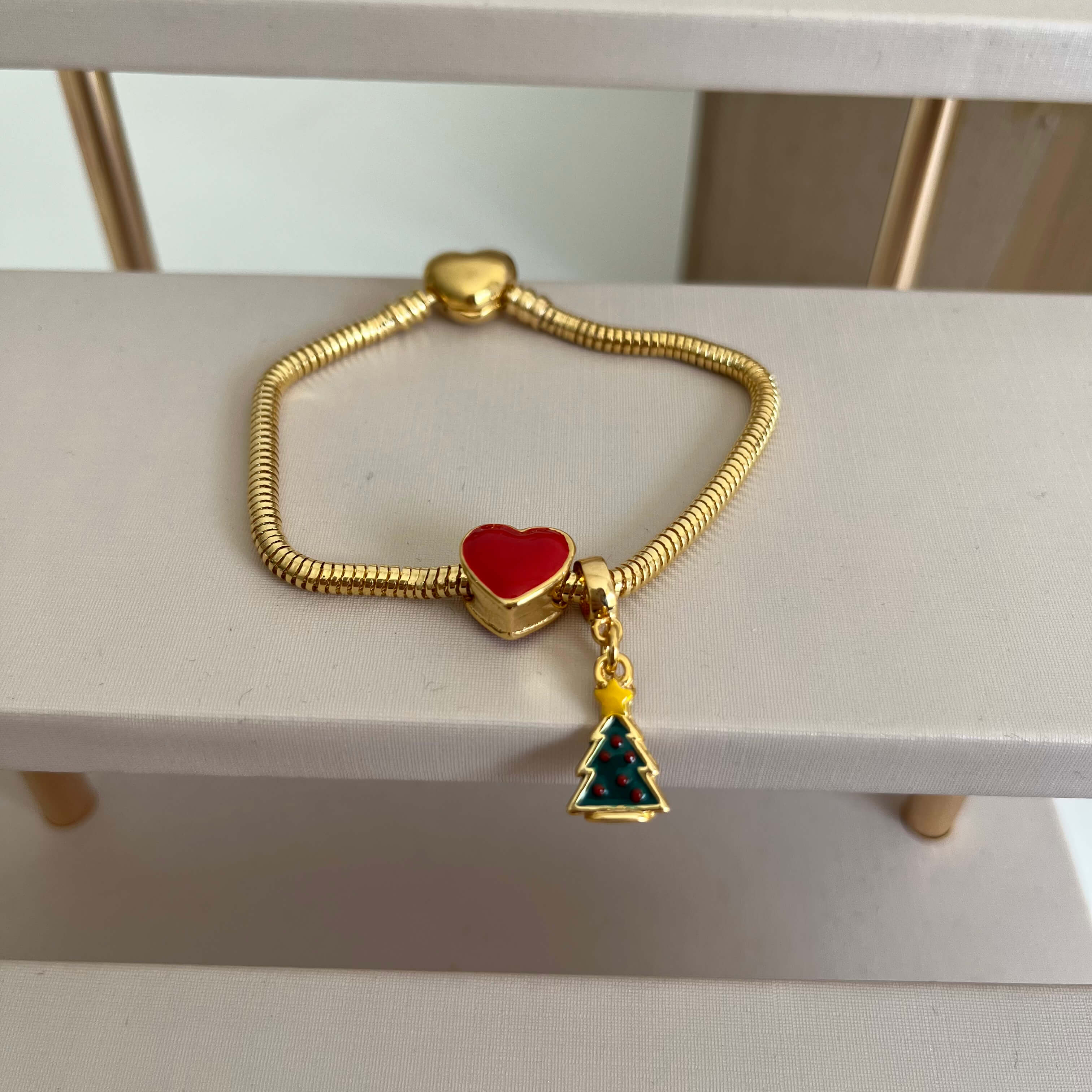Berloque Árvore de Natal Ouro