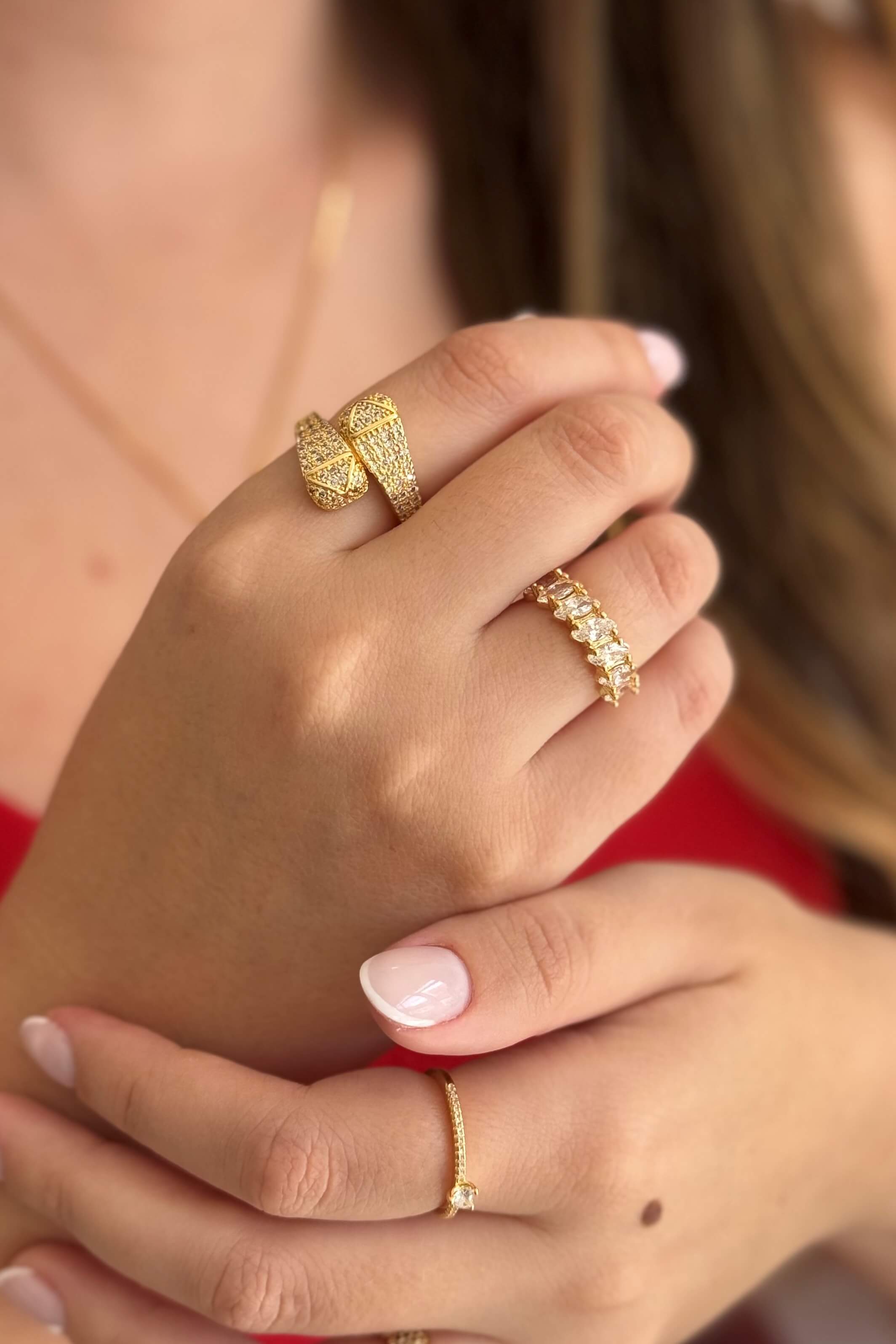 Anel Elegance Duo Ouro