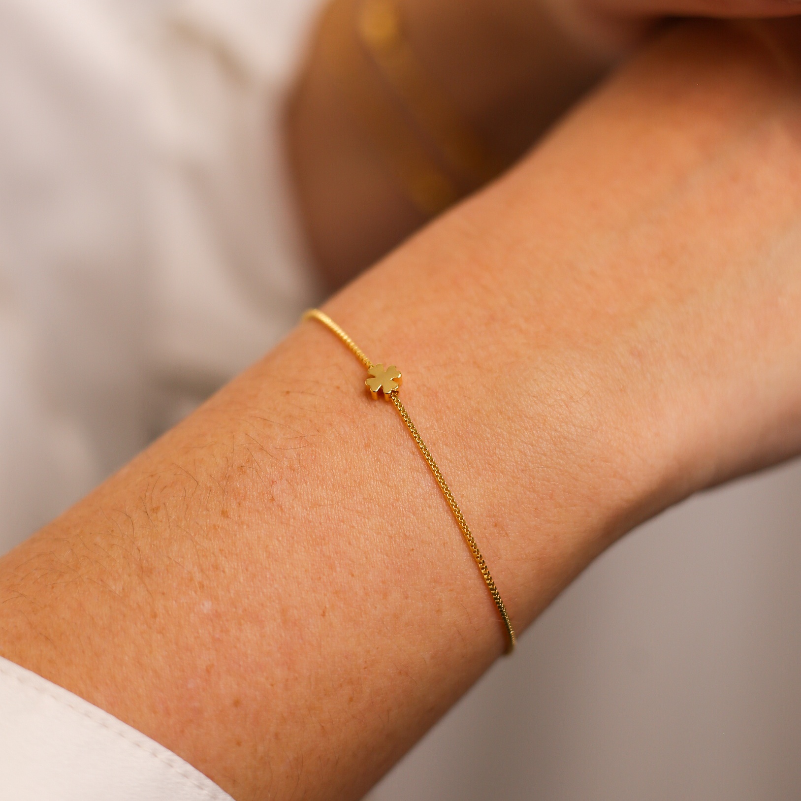 Pulseira Mini Trevo Ouro