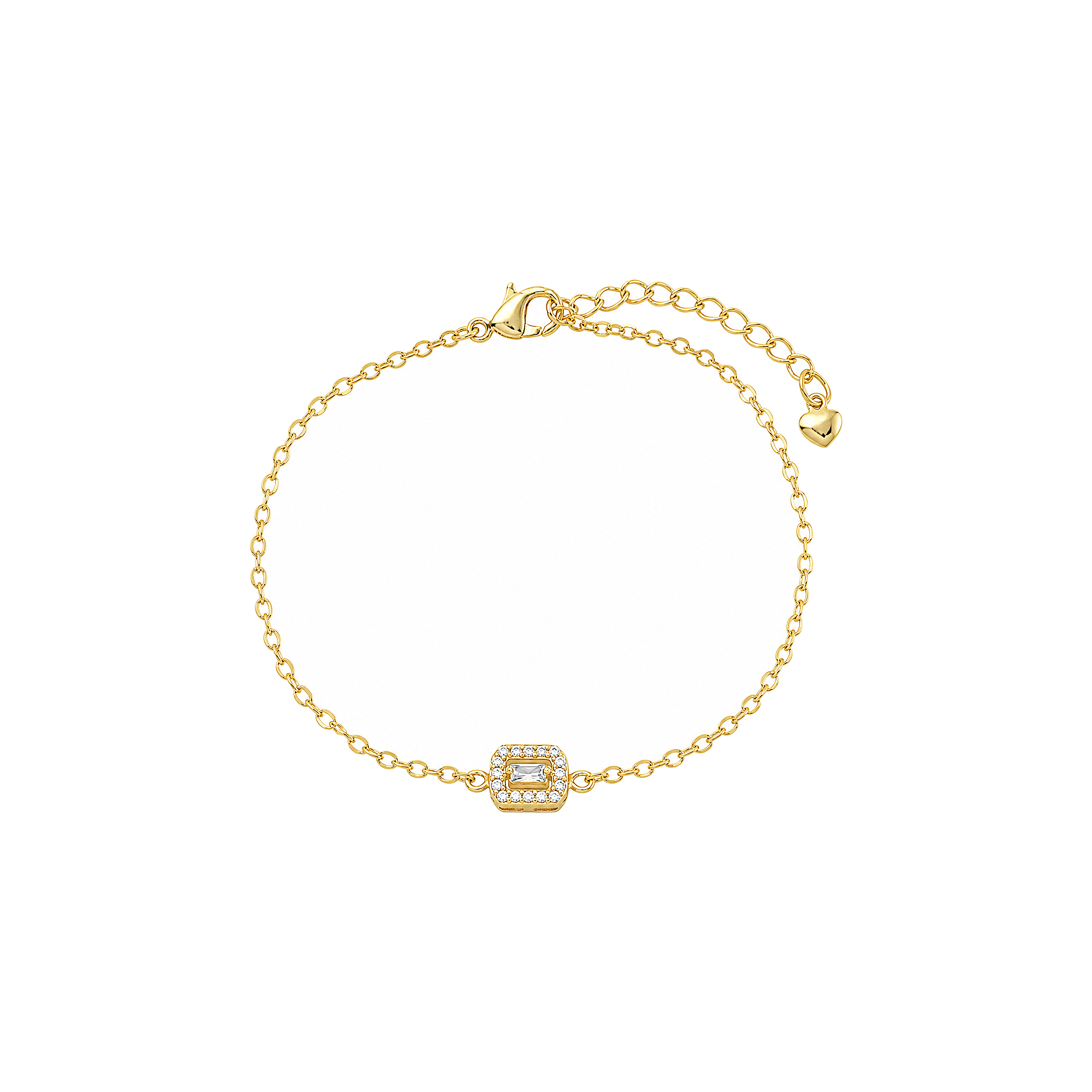 Pulseira Geométrica com Zircônias Ouro