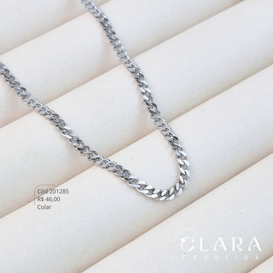 CORRENTE GRUMET 1X1 - 4MM - 60CM - Aço
