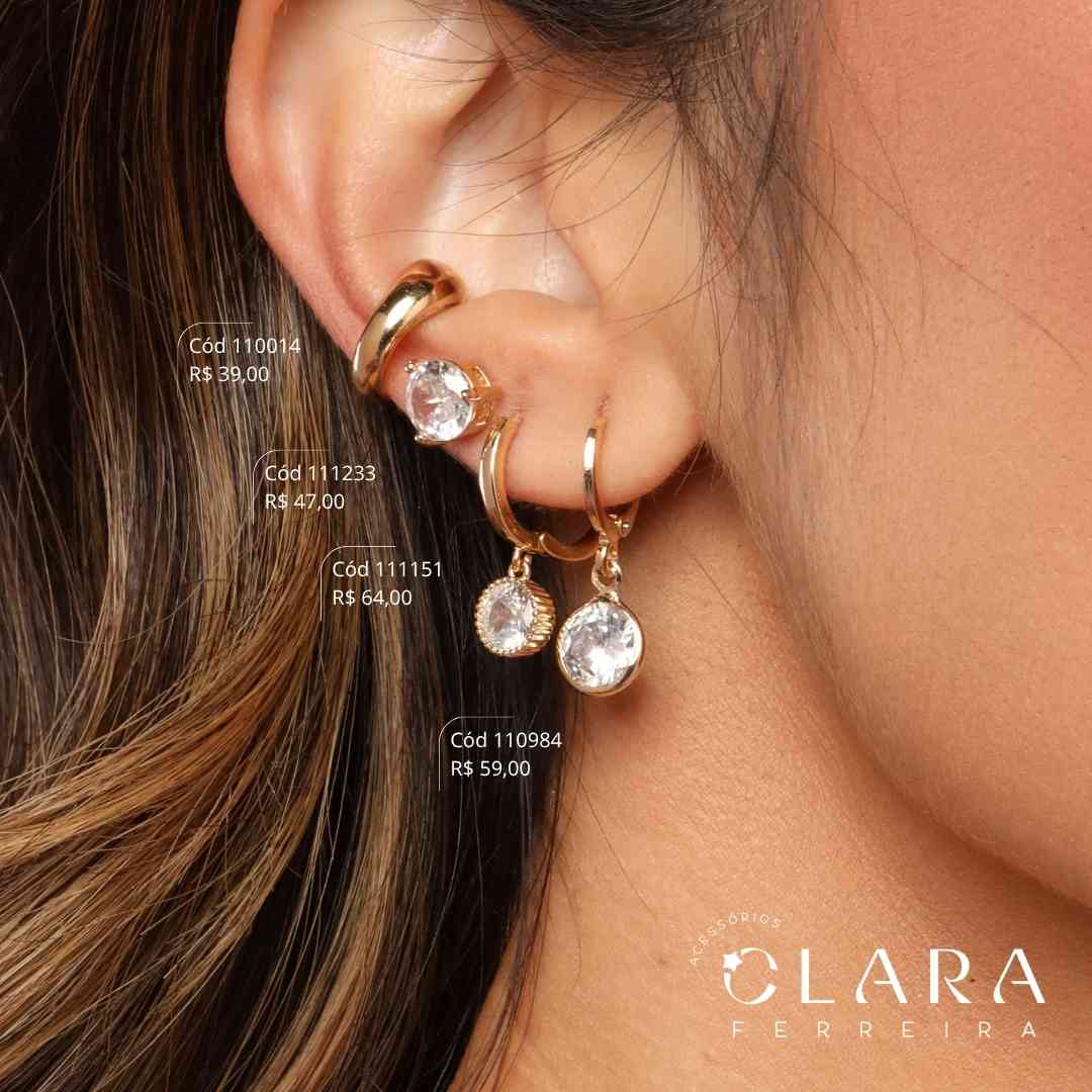 BRINCO PIERCING FAKE GOTA LISO - 5MM - Dourado