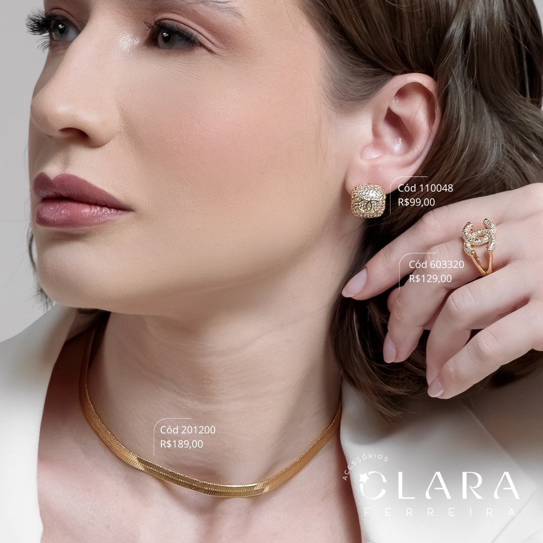 BRINCO PIERCING FAKE GOTA LISO - 5MM - Dourado