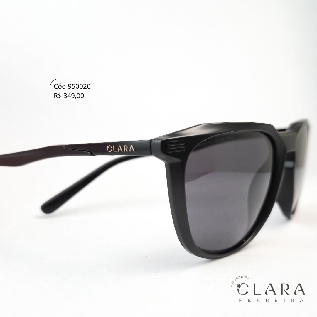Óculos Solar MASCULINO REDONDO PRETO - INSPIRAÇÃO RAY-BAN - Lente Anti-impacto Polarizada - YZ4213P-C1