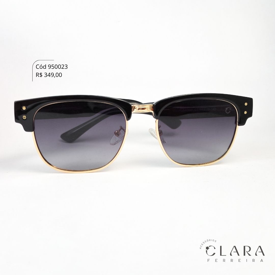 Óculos Solar WAYFARER PRETO - INSPIRAÇÃO RAY-BAN - Lente Anti-impacto Polarizada - CZ4199P-C1